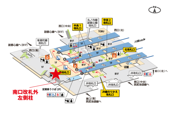 池袋駅構内図
