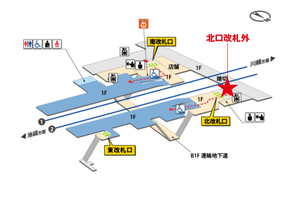 上板橋駅構内図