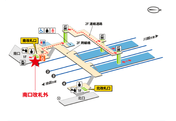中板橋駅構内図