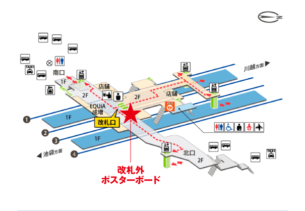 成増駅構内図
